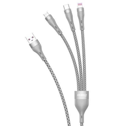 Product Image for 65w Super 3in1 kabel - Lightning / microUSB / USB-C 1,2m