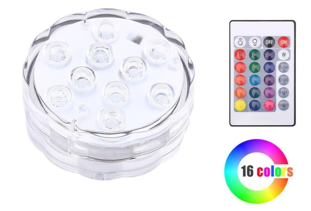 LED-lys for boblebad, basseng, badekar. Vanntett, vannlys (15 av 18)