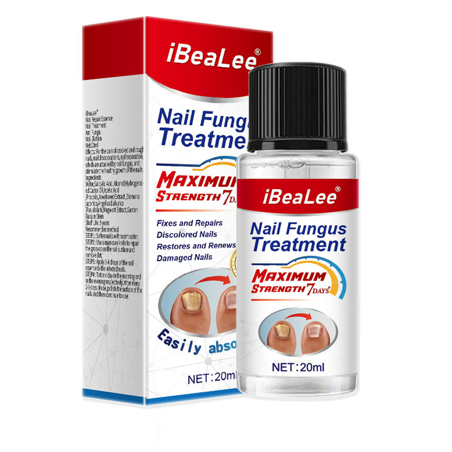 Behandling av nagelsvamp med naturliga ingredienser 1-/2-pack