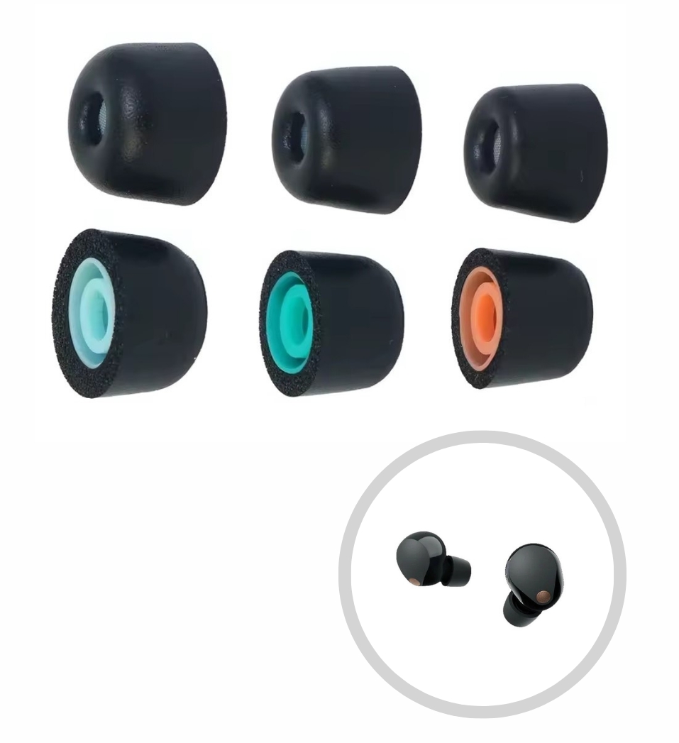 Öronproppar i memory foam för Sony WF-1000XM5