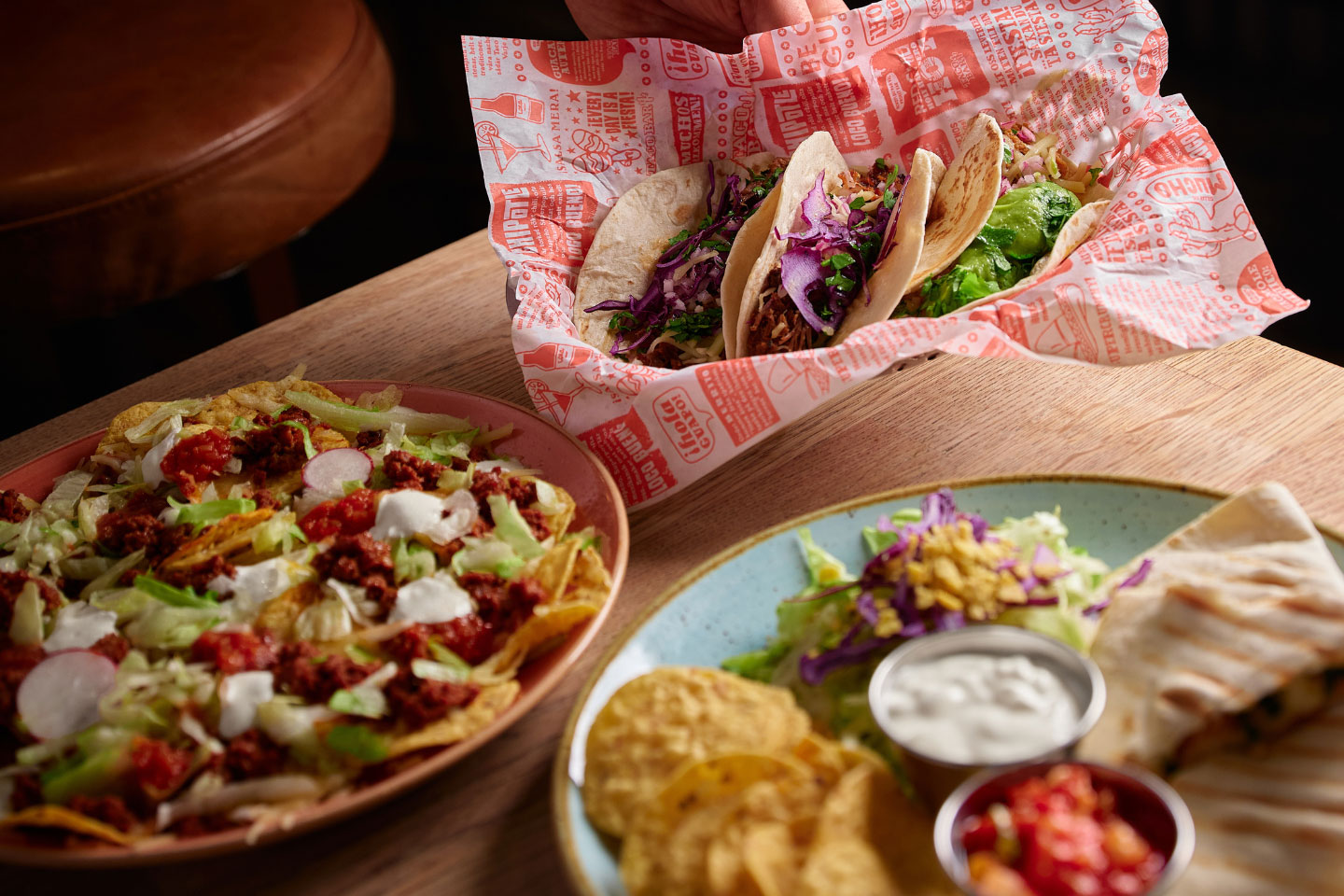 Mexikansk fiesta med dryck och tillbehör hos Taco Bar i Uppsala