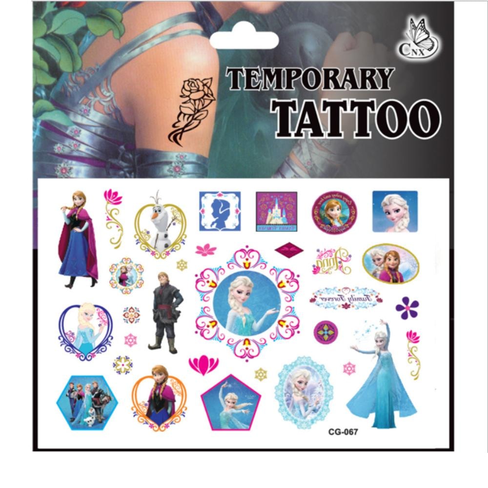 Frozen tatueringar - 4 ark - Barn tatueringar  (2 av 5)