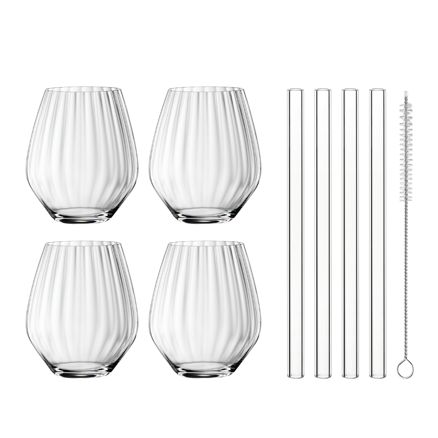 Nachtmann Taste Good GT glas med sugrör, 4-pack