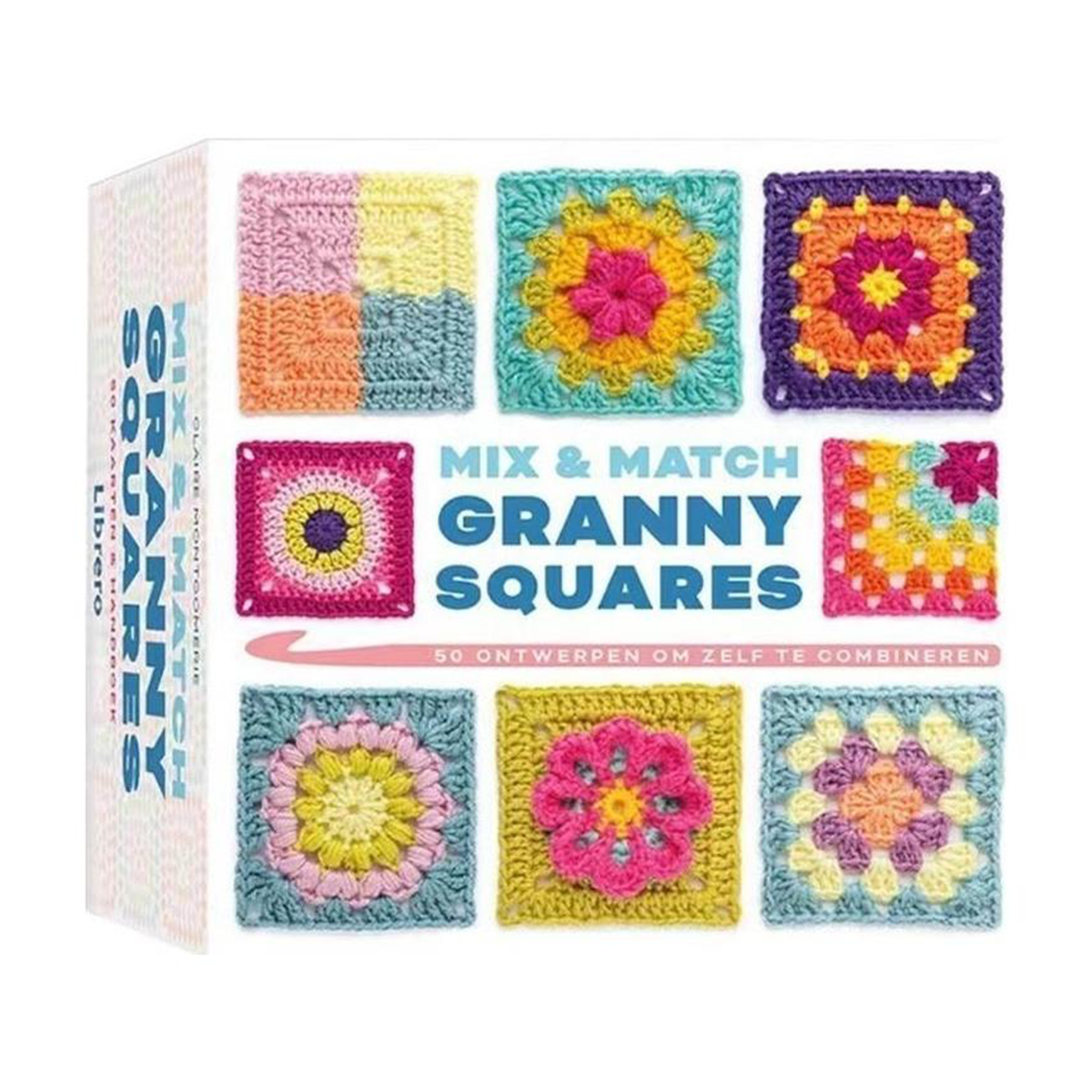 Heklemønsterkort granny squares
