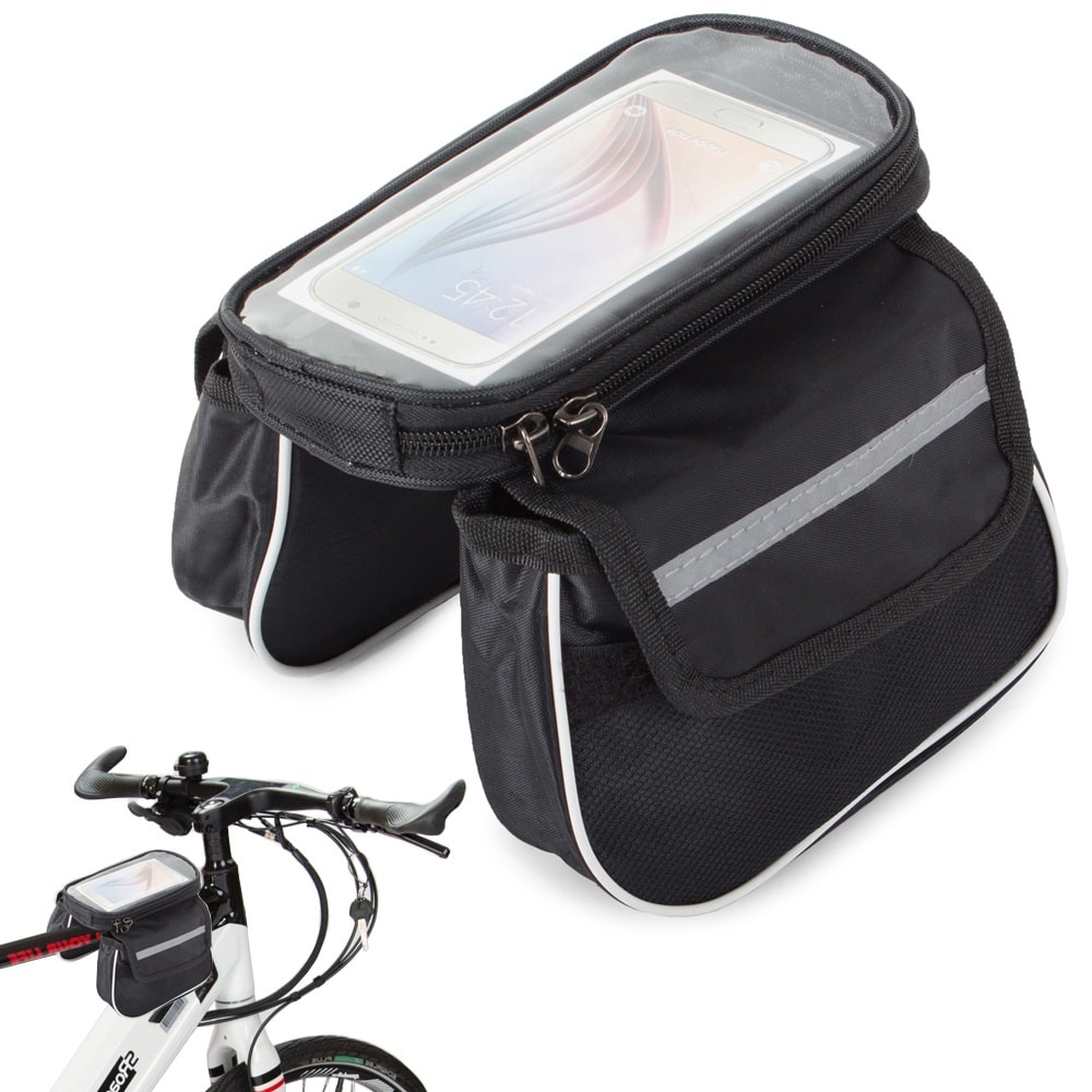 Mobilhållare för cykel / Cykelramsväska för mobiltelefon (1 av 4)
