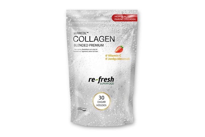 Collagen blended premium med C-vitamin 150 gram Re-fresh Superfood 