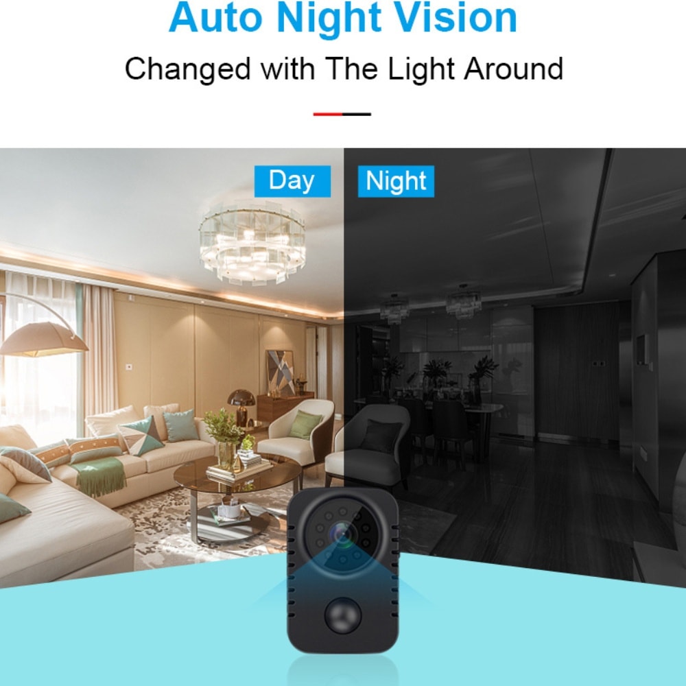 Mini Spy Kamera 1080P - Diskret Övervakning & Nattsyn (8 av 13)