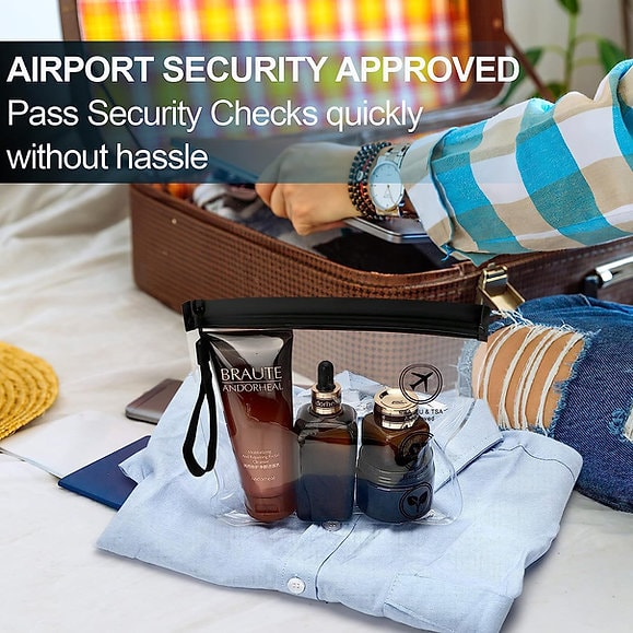 Flyplassgodkjent reisepose for væsker 4-pack (3 av 6)