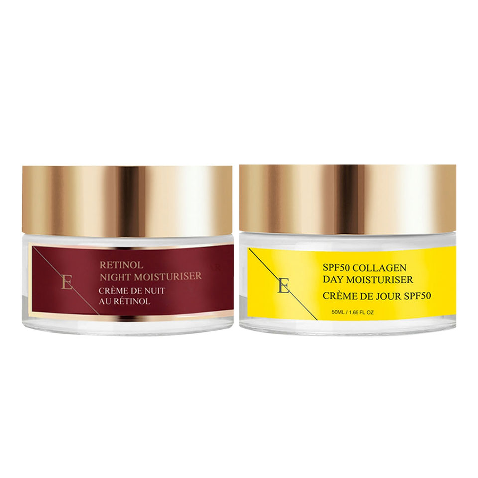 ErthSkin London - Retinol nattkräm och Kollagen dagkräm SPF 50