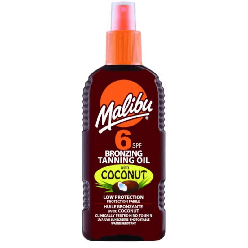 Product Image for Malibu Bronzing Oil with Coconut SPF6 200ml
