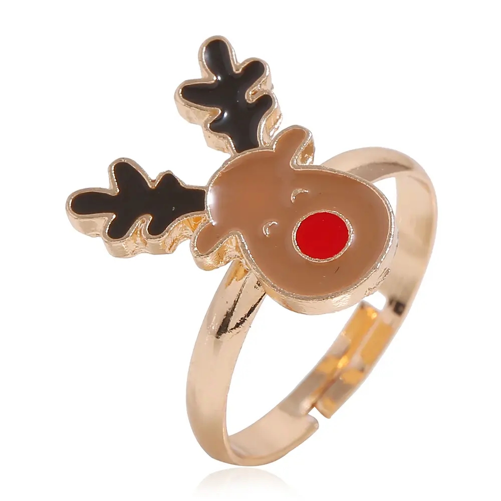 Product Image for Vackert rolig ring ren jul rudolf med röda mulen smycke