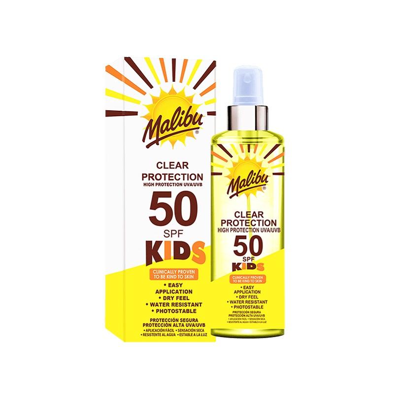 Product Image for Malibu Kids Clear Protection SPF50 250ml