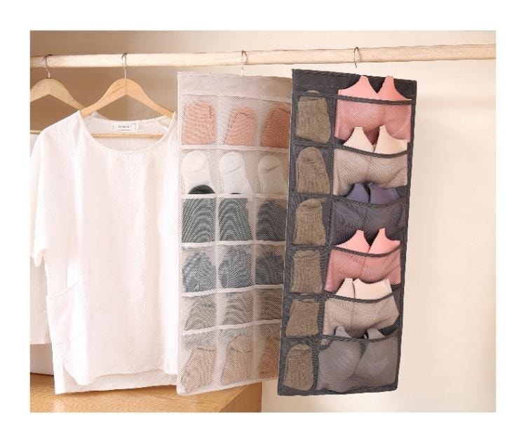Hängande förvaring - organiserar din garderob (Grå) (6 av 9)