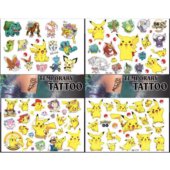 Product Image for Pokémon tatueringar - 4 ark - Barn tatueringar - Pikachu