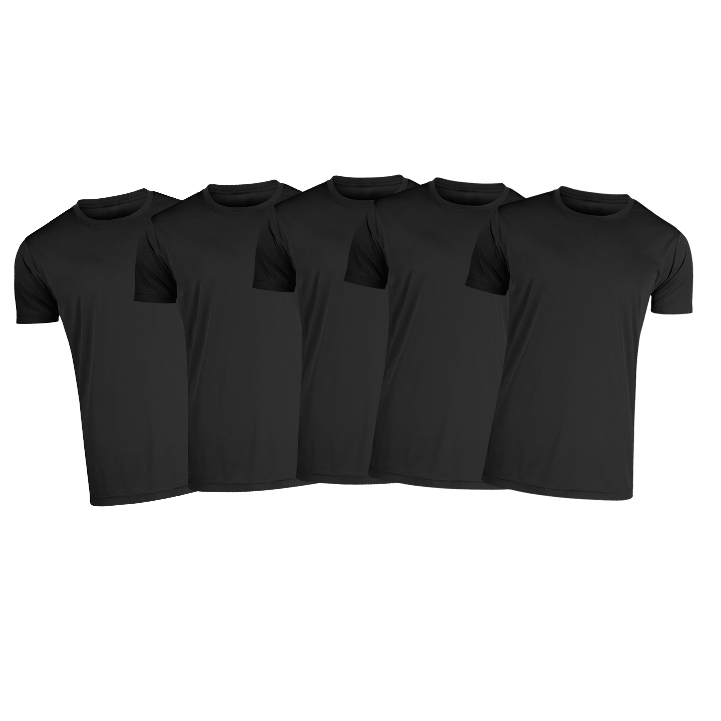 T-shirt Unisex Svart, 3/5-pack