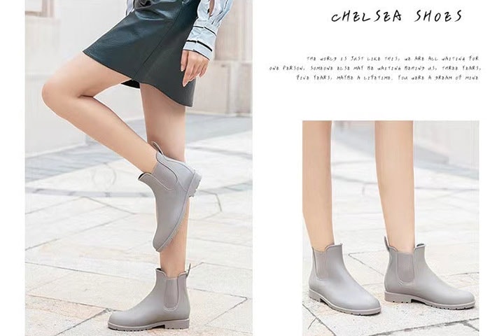 Chelsea boots regnstøvler for dame (11 av 16)