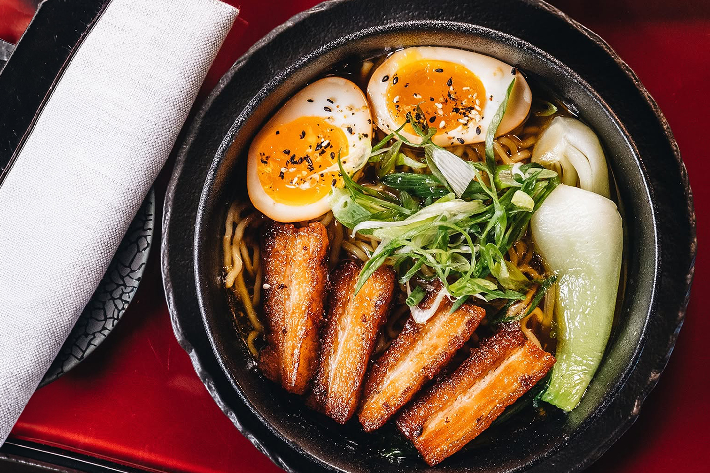 Valgfri Ramen hos Yokoso på Østbanehallen