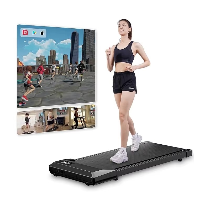 Treadmill Walking Pad – 2-i-1 löp- och gåband för hemmet träning hemma