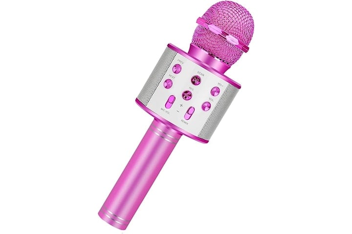 Karaoke mikrofon med högtalare
