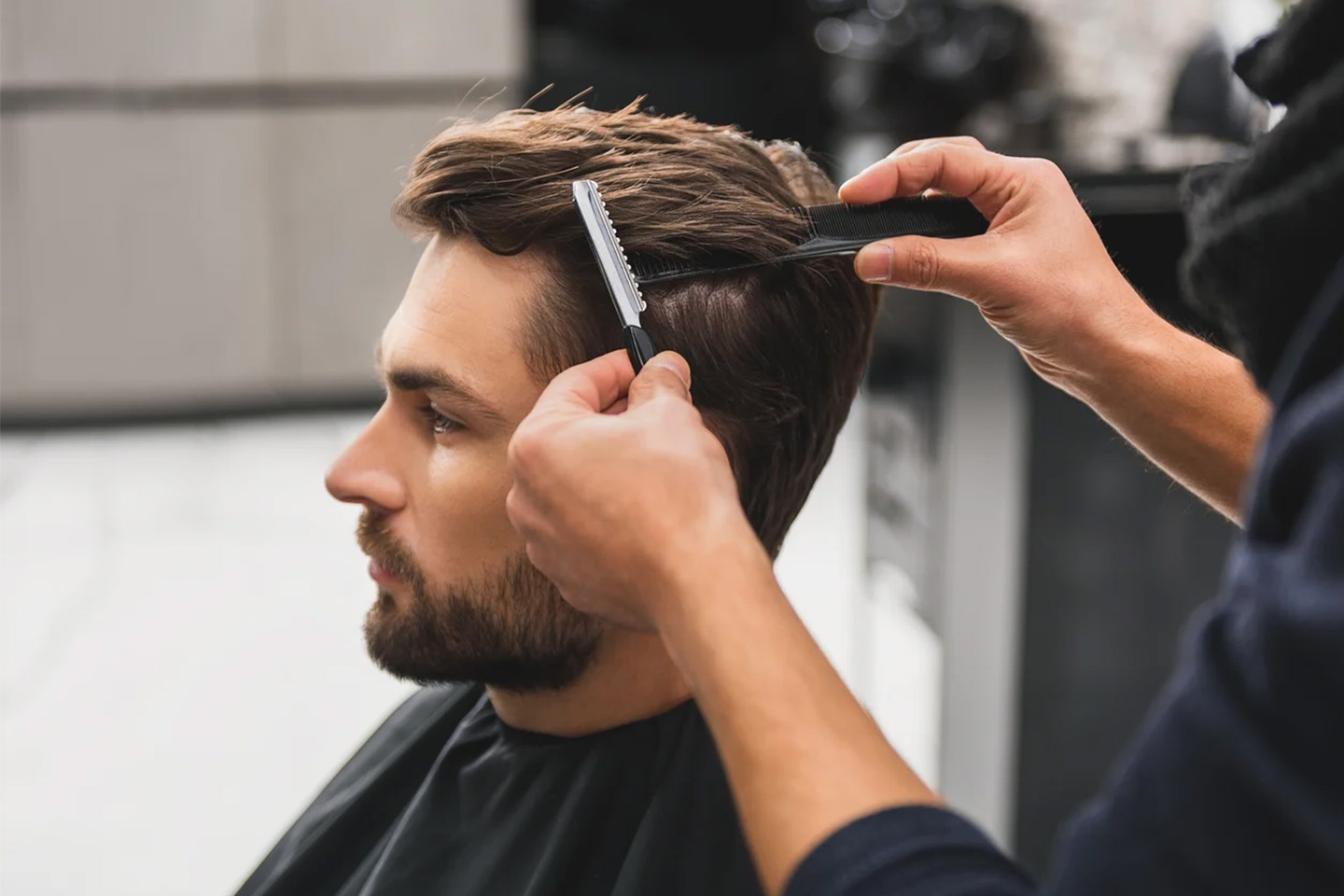 Herrklippning hos SA Beauty & Barber, Lunden