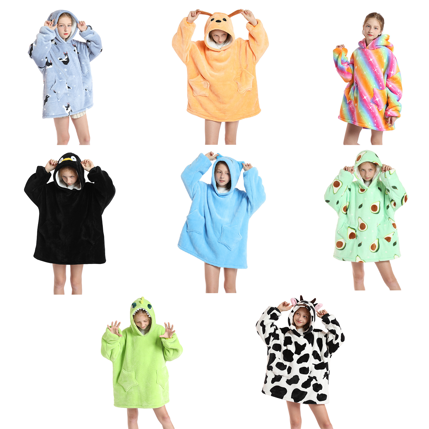 Oversized sweatshirt filt för barn