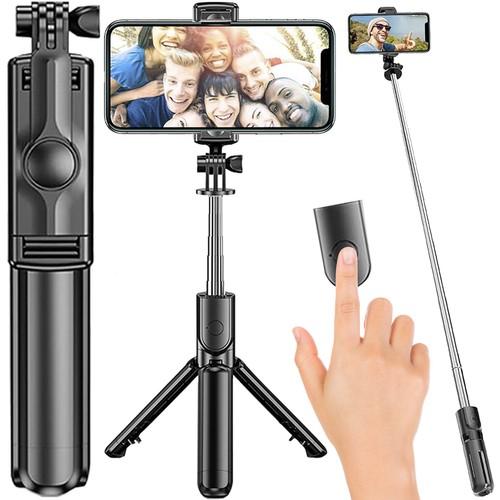 Selfie stick / stativ mobilstativ med bluetooth fjernkontroll