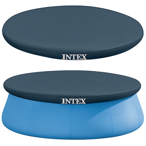 Poolöverdrag vinyl 244 cm för Intex Easy Set pool, mörkblå