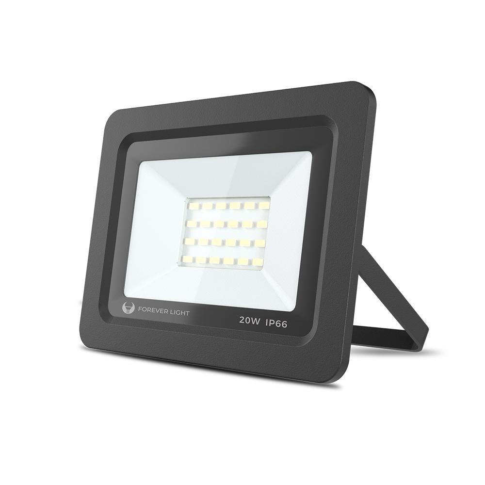 LED Stål spotlight / Floodlight, 20w (105w) Utendørs godkjent (1 av 2)