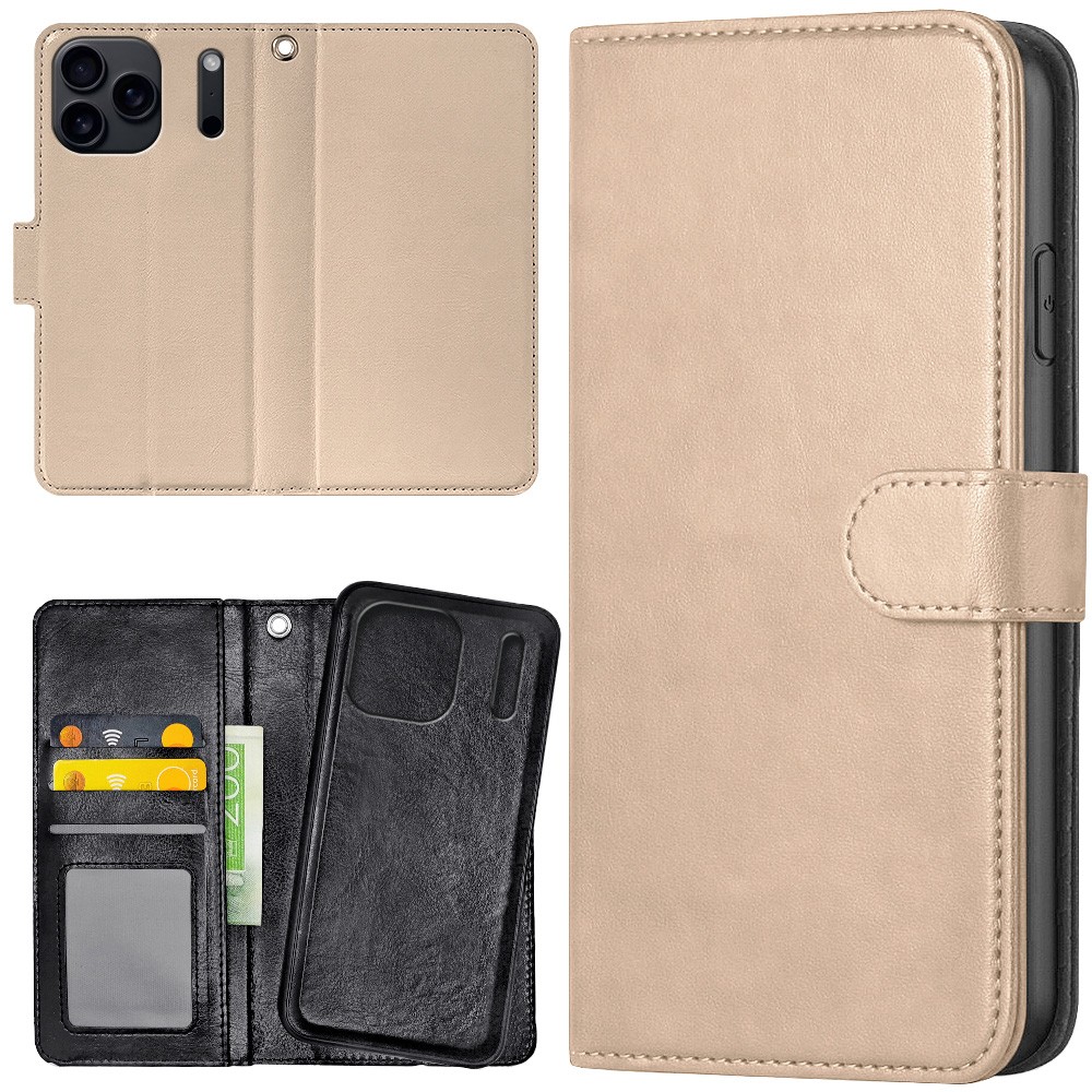 Plånboksfodral Beige för iPhone 17 Pro Max