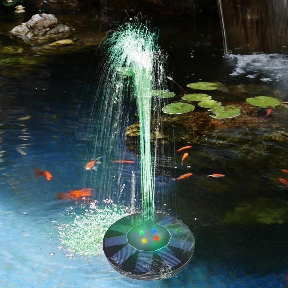 Soldrevet fontene med LED-lys (7 av 10)