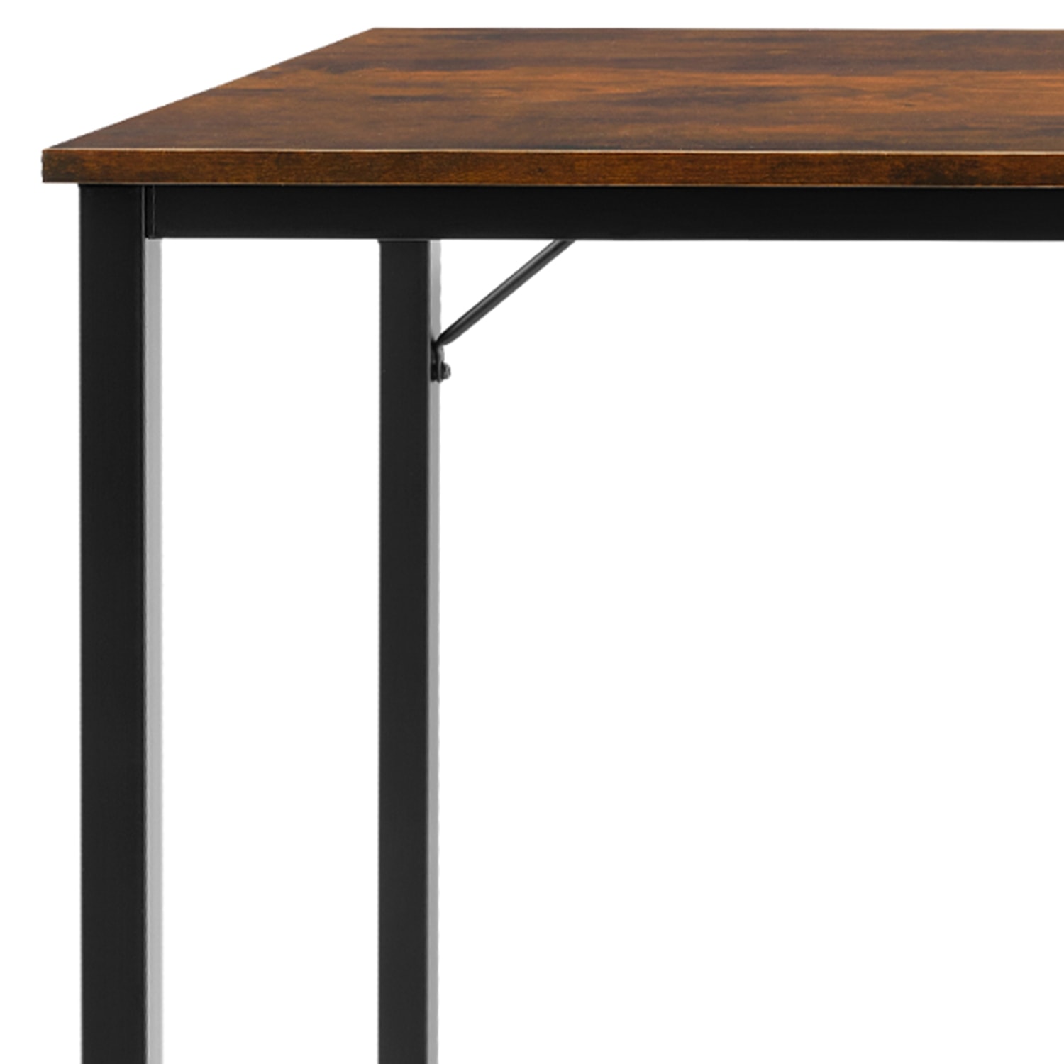 Skrivbord Jenkins - Industriellt mörkt trä, rustikt, 140 cm (4 av 8)