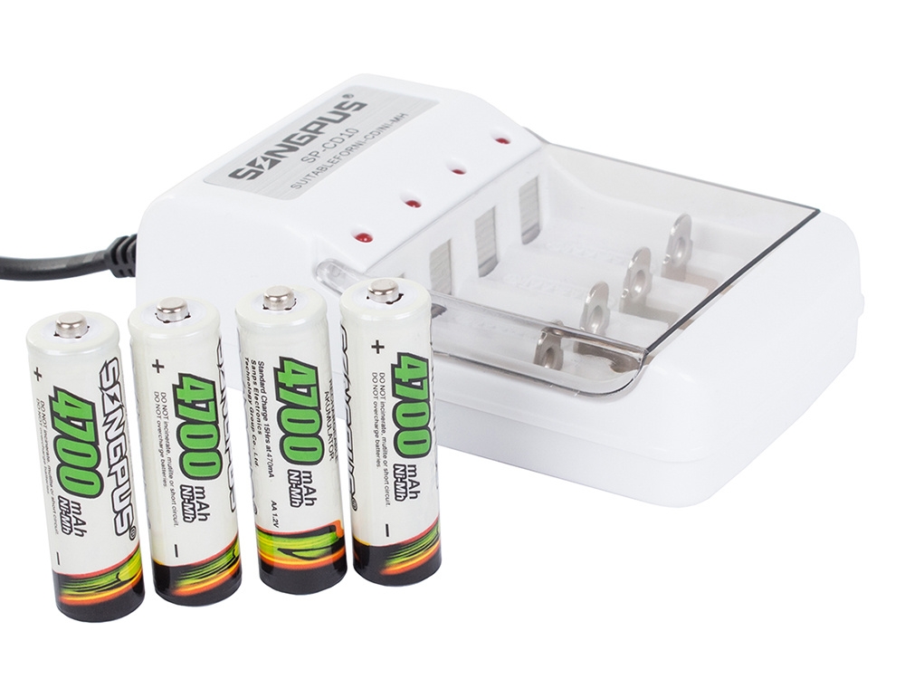 Product Image for Batteriladdare för AA och AAA inkl 4st AAA batterier