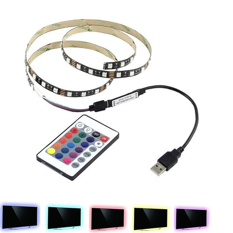 Fargeskiftende lysstripe med USB (6 av 13)