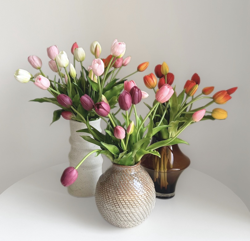 Kunstig tulipanbukett