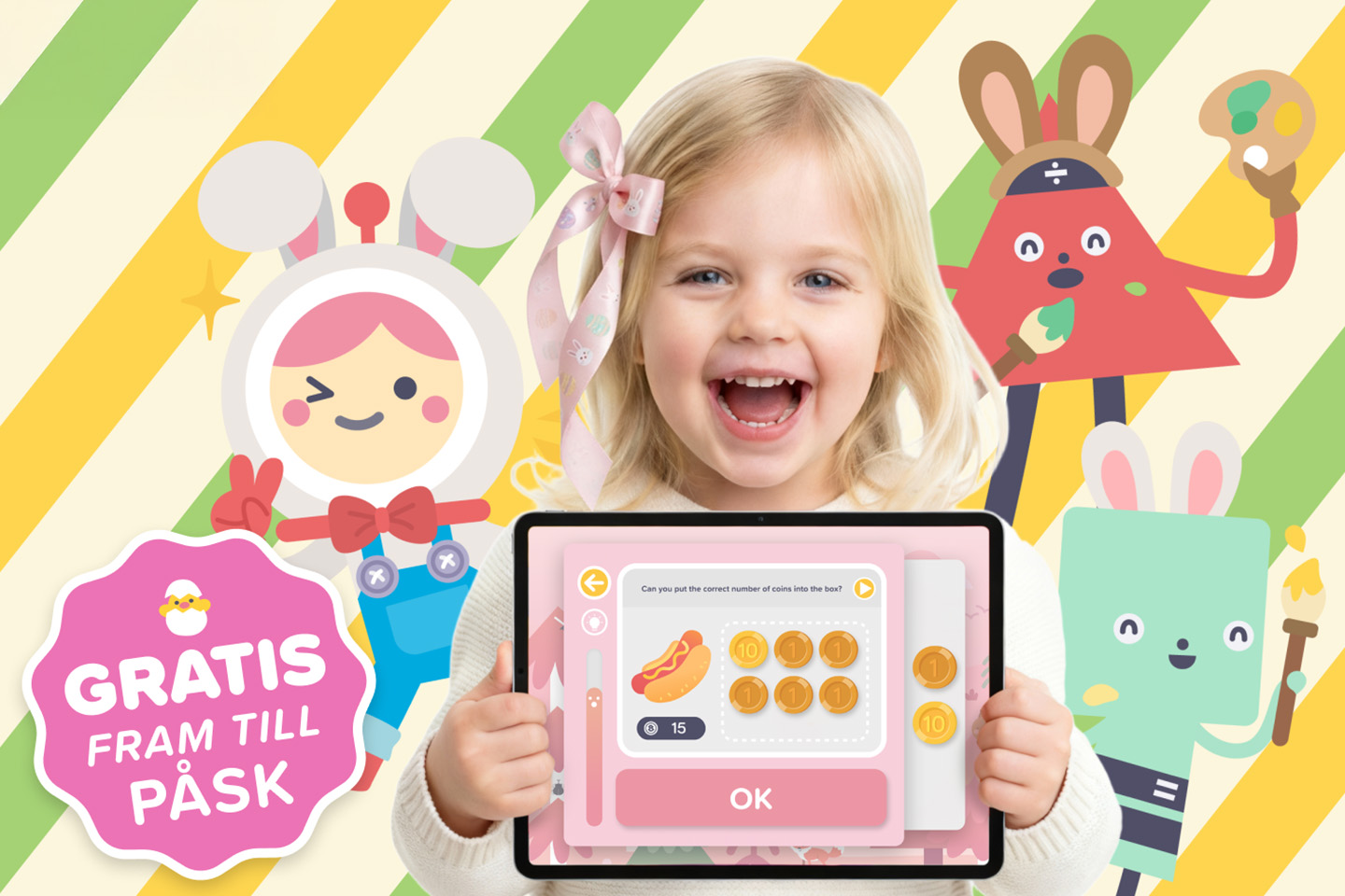 Prova roligt lärande med Alberts appar - just nu gratis till 4 april