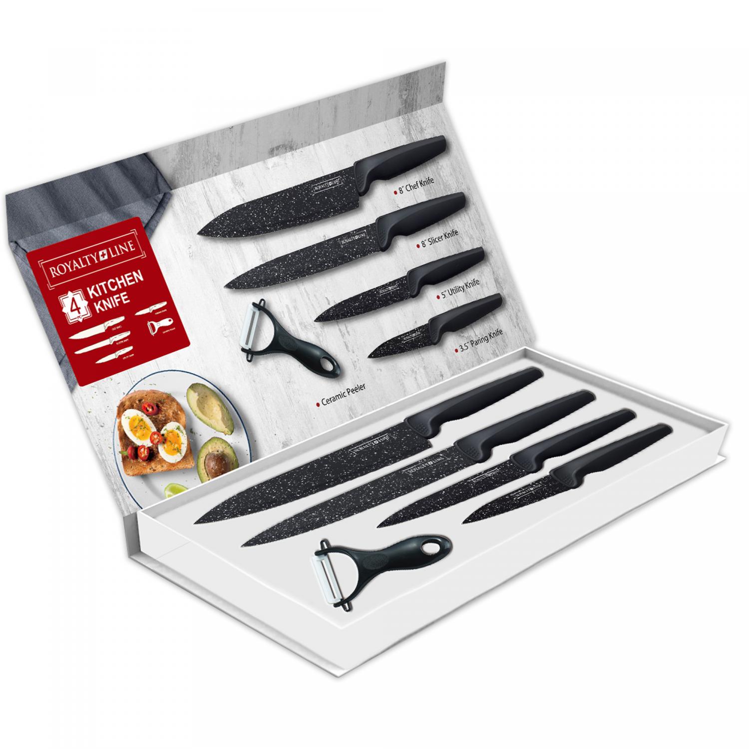 Product Image for Royalty Line - 4 delars knivset och gratis keramisk skalare