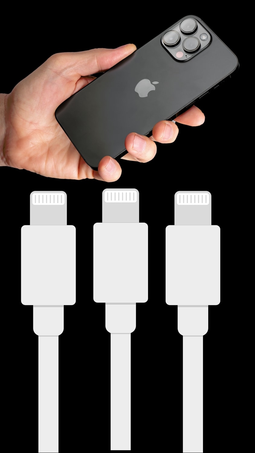USB laddare iPHONE KABEL x3 lightning (4 av 5)