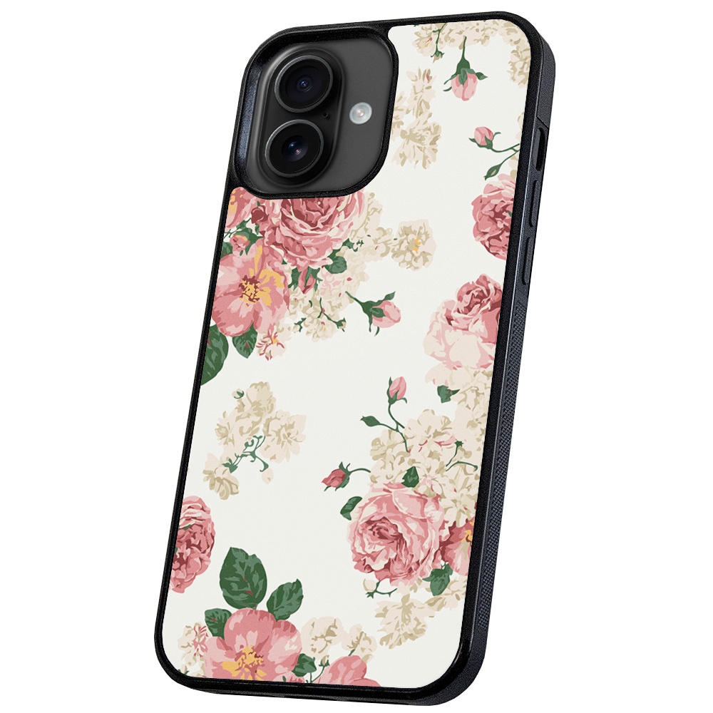 Mobildeksel Retro Blomster for iPhone 16