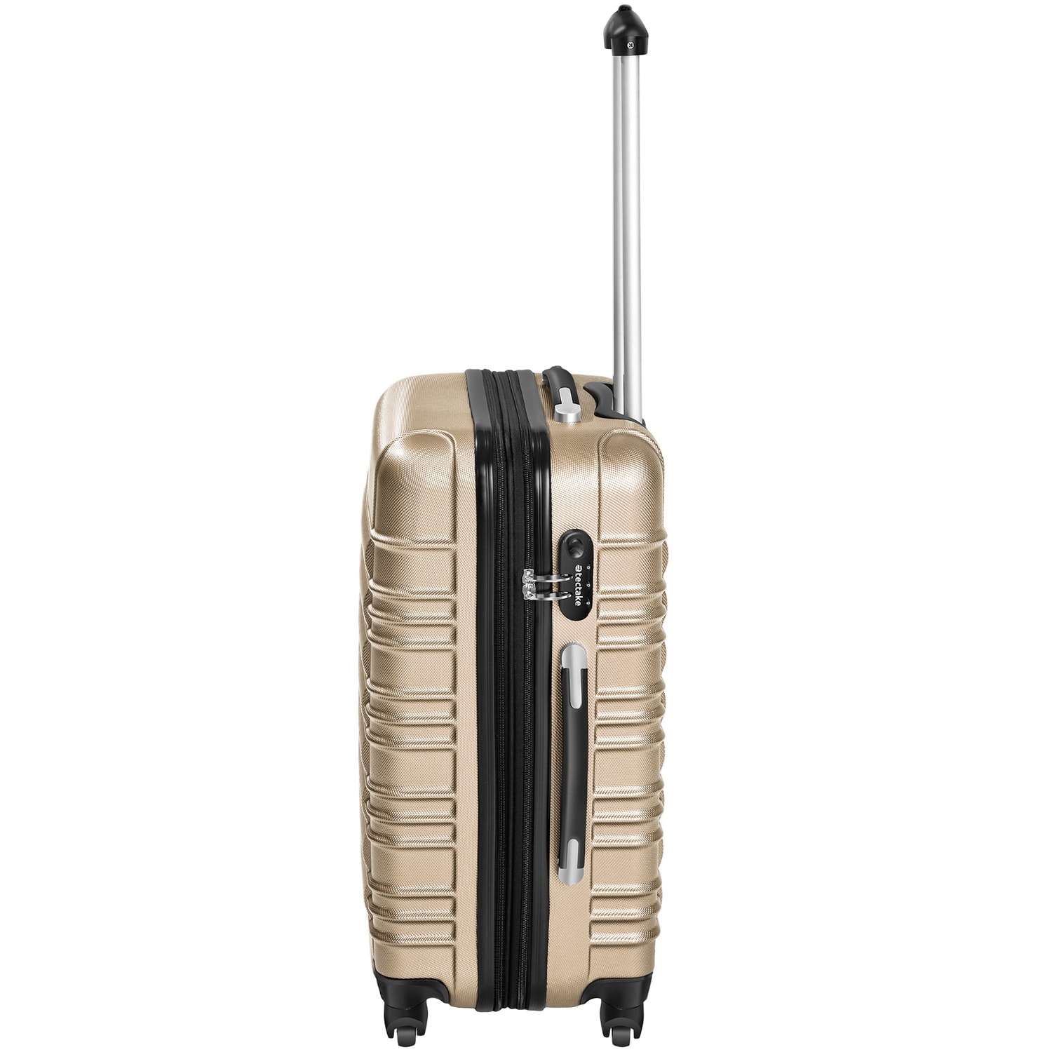 Resväskeset Mila - 4 resväskor, bagage med bagagevåg och namntaggar - champagne (10 av 12)