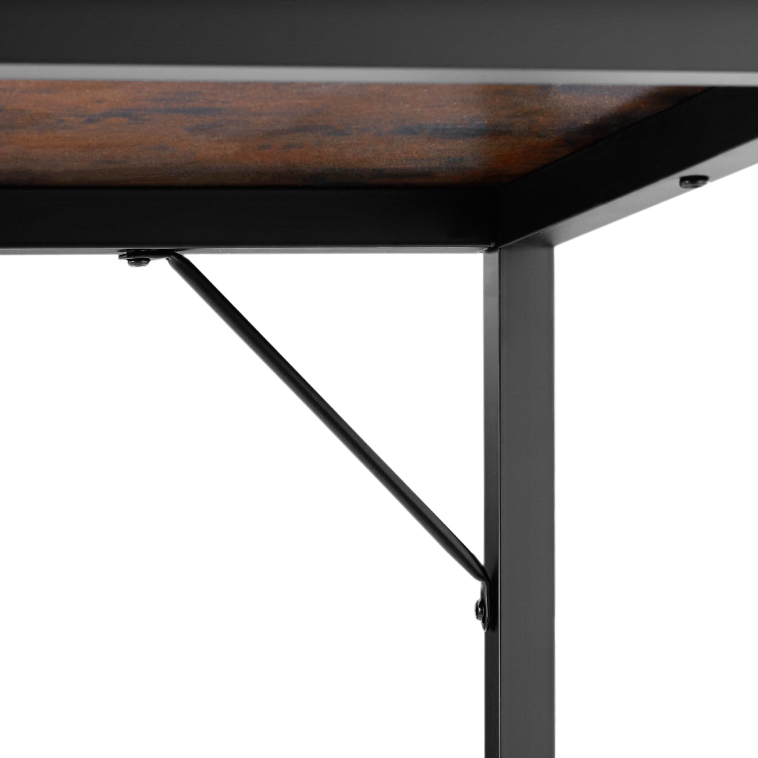 Skrivbord Jenkins - Industriellt mörkt trä, rustikt, 140 cm (1 av 8)