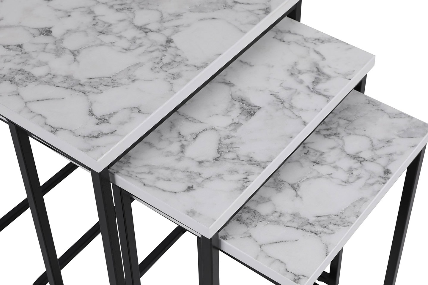 Satsbord med marmormönster 3 delar (3 av 5) (4 av 5)