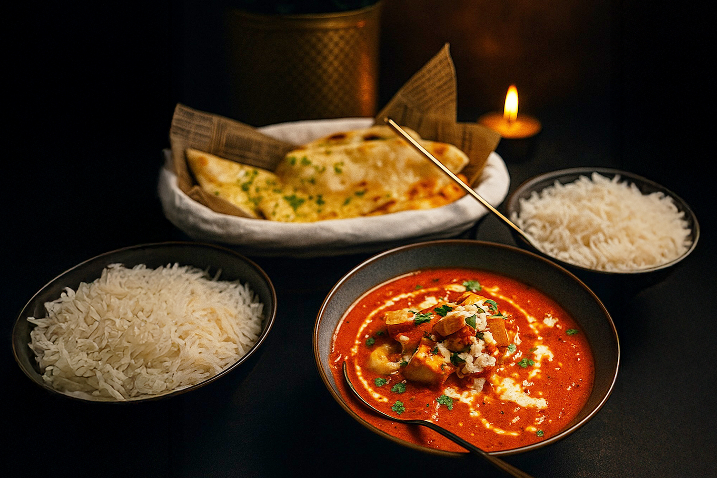 Nyt en deilig 6-retters tasting hos 1947 Gandhi indisk restaurant på Majorstuen