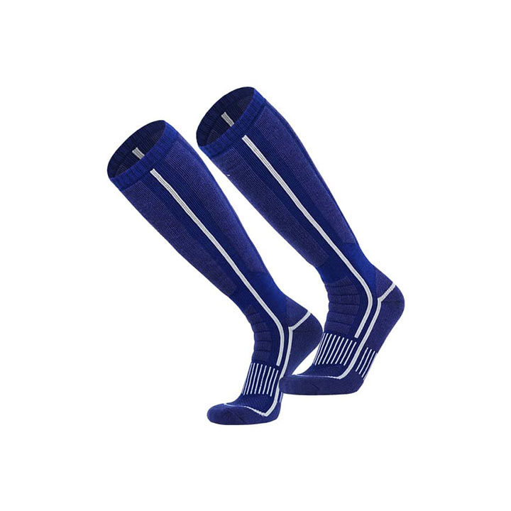 Varma och slitstarka skidstrumpor blå unisex