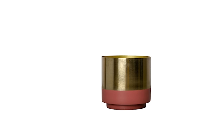 ByOn Pot Aria Gold/pink kruka 11 cm