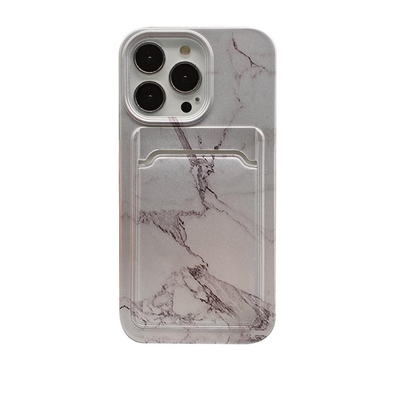 iPhone 13-deksel med rom for kort lommebok marble galaxy (1 av 5)