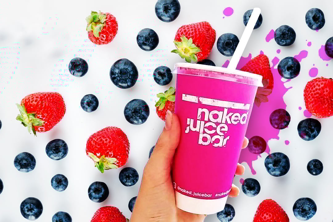 Liten Smoothie hos Naked Juicebar Triangeln i Malmö