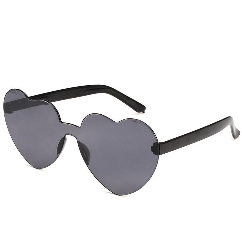 Retro hjerteformede solbriller oversized UV400 for kvinner (2 av 5)