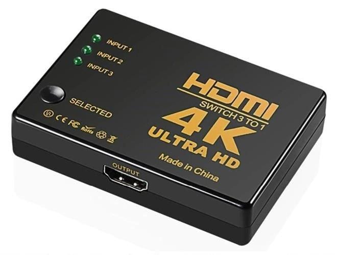 HDMI Switch 3+1 - 4K - Fjernkontroll (3 av 8)
