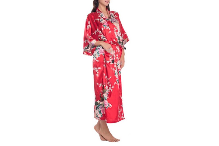 Kimono morgonrock i siden