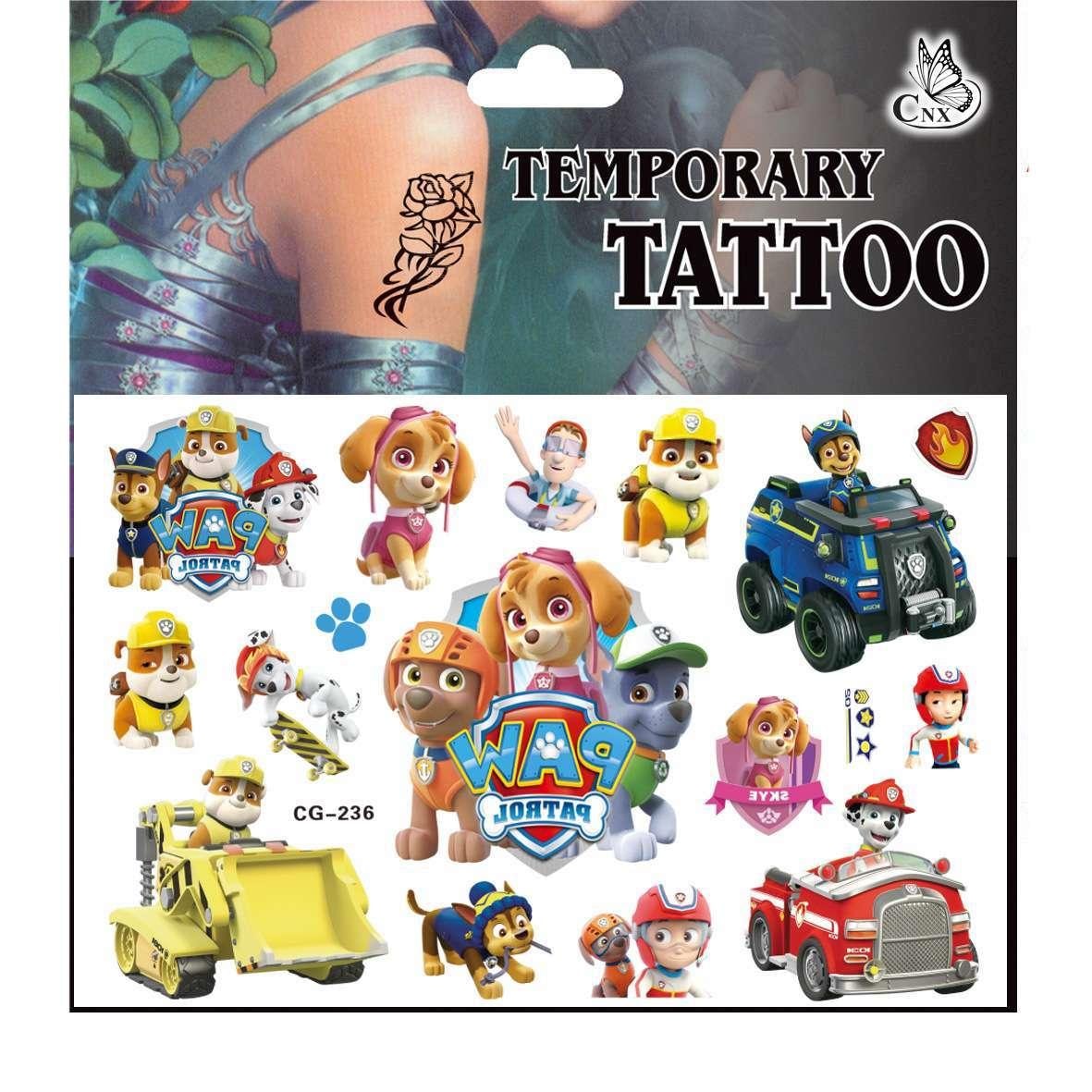 Paw patrol tatueringar - 4 ark - Barn tatueringar  (3 av 5)